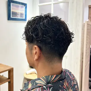パーマ メンズ 関野 大悟のヘアスタイル