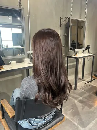 ロング カラー 透明感♥韓国ヘア HINAのヘアスタイル