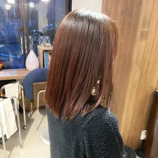 ミディアム カラー 髪質改善特化 安東駿介のヘアスタイル
