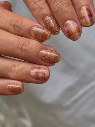 ネイル なんば堀江/育爪施術 ニュアンス✻Kaphのネイルデザイン