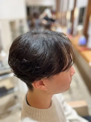 パーマ 沖元 統弥のヘアスタイル