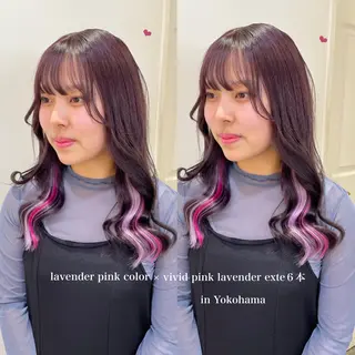セミロング シールエクステ横浜 🐏☁️miminaのヘアスタイル