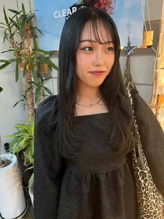 ロング 松本  夏海のヘアスタイル