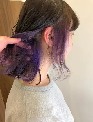 ミディアム カラー MIZUHO / ダブルカラー髪質改善のヘアスタイル