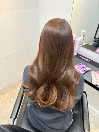 ロング 髪質改善♡ 保坂汐音のヘアスタイル