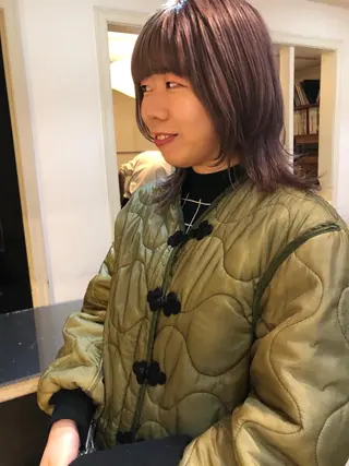 セミロング カラー eri kinjoのヘアスタイル