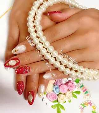 ネイル ラベンダー💖日暮里 ルル💖ネイルのネイルデザイン