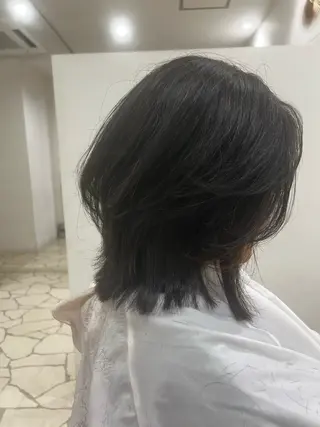 ミディアム 三宅 隼生のヘアスタイル