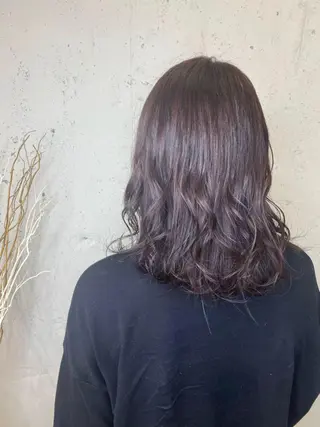 ミディアム カラー KAEDE🎀 縮毛矯正＆パーマ特化のヘアスタイル