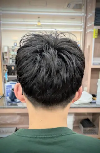 ショート パーマ 理容プラージュ燕三条 福井のヘアスタイル