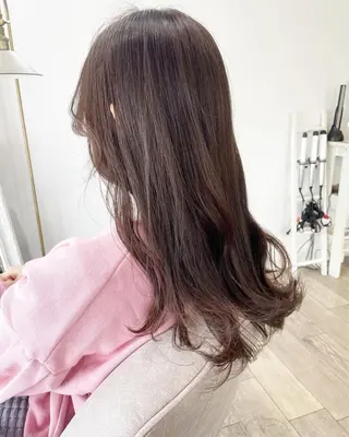 ロング カラー 前髪&顔周りカット/ 韓国レイヤー/シバタのヘアスタイル