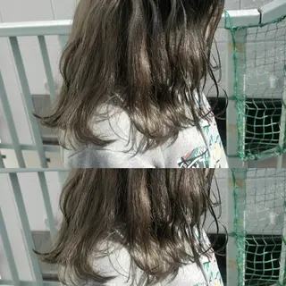 ミディアム 今中 小百合のヘアスタイル