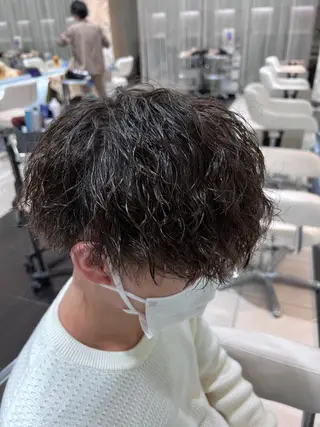 ショート パーマ メンズ NYNY姫路本店 メンズパーマ藤川時也のヘアスタイル