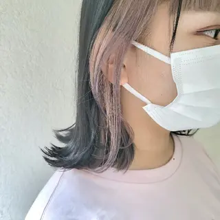 ミディアム 🇰🇷透明感×ハイ トーン🌟tomoのヘアスタイル