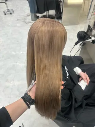 カラー 透明感ベージュ🎀 Anju/渋谷🎀のヘアスタイル