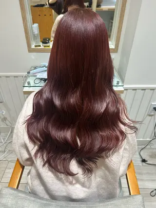 ロング カラー 大川 夏実のヘアスタイル