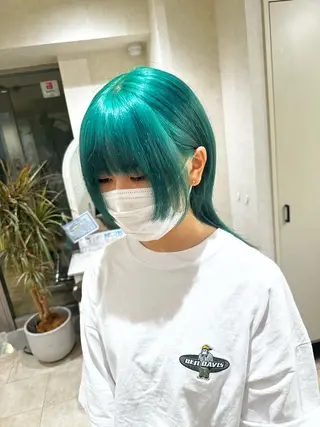 ミディアム カラー デザインカラー🎨 下北沢 / 磯部のヘアスタイル