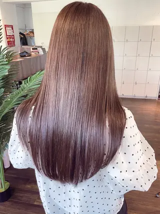 ロング カラー 似合わせヘア🤍 面田法子のヘアスタイル