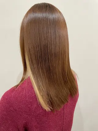 セミロング 髪質改善 菊池紳吾のヘアスタイル