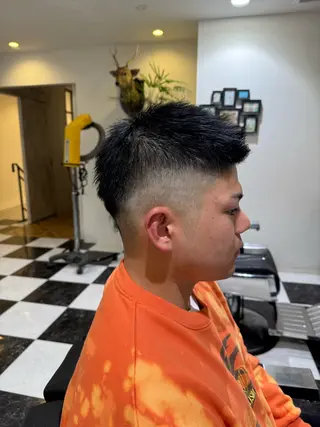 ショート メンズ 似合わせカットパーマ 長峯丈士のヘアスタイル