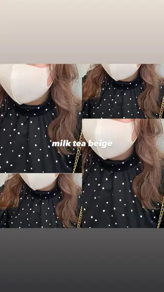 セミロング カラー パーマ ヘアアレンジ メンズ キッズ ネイル マツエク・マツパ 透明感カラー・レイヤ ー🎀amika🎀のヘアスタイル