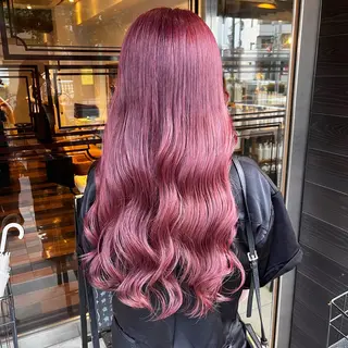 ロング カラー おくだ　りお /ハイトーンカラーのヘアスタイル