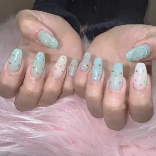 ネイル RIEKO🍒 ワンホン♡推しネイルのネイルデザイン