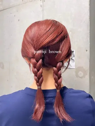 ミディアム カラー ヘアアレンジ harua キュプレ/アイリストのマツエク・マツパデザイン