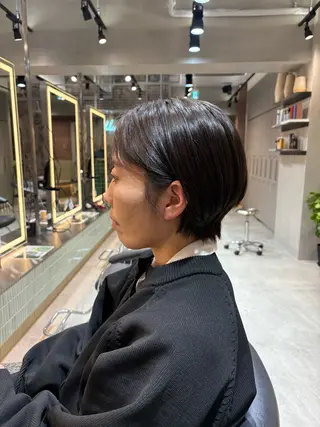 ショート オリーブベージュ/シ ョートボブたまき🧡のヘアスタイル