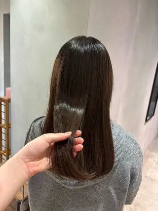 セミロング 艶髪໒꒱／透明感 カラー🍀_そら🪽のヘアスタイル