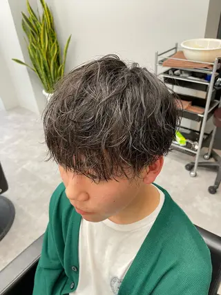 ショート パーマ ヘアアレンジ メンズ ⚡️王道メンズ⚡️ 北千住駅近!のヘアスタイル