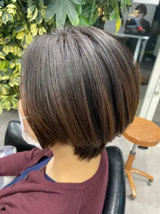 ショート カラー ショート・ウルフ✂︎ 安住有咲子のヘアスタイル
