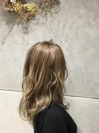 ロング カラー 落合 優樹のヘアスタイル