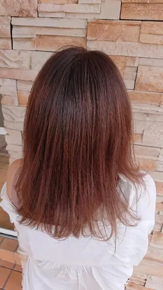 セミロング 林慶吾/ショート /ダメージレスカラーのヘアスタイル