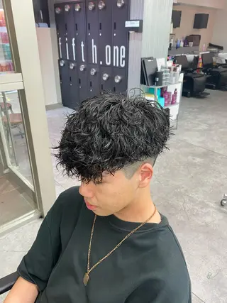 ショート カラー パーマ ヘアアレンジ メンズ キッズ ネイル マツエク・マツパ アイブロウ 🔥漢髪特化メンズ マネージャーYUKIのヘアスタイル