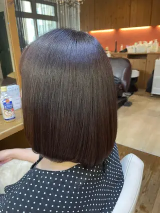 ミディアム 山木 裕子のヘアスタイル