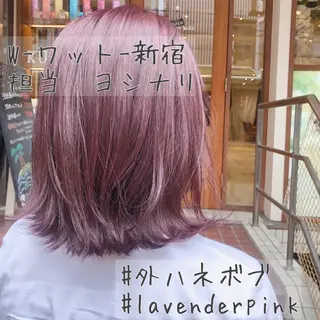 ショート カラー パーマ ヘアアレンジ メンズ キッズ ネイル マツエク・マツパ 新宿駅近♡友達とOK 🦋W -ワット -のヘアスタイル