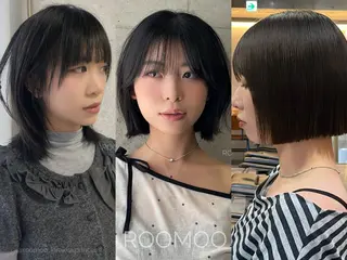 ミディアム 韓国ボブ/ハッシュ カットKIRAのヘアスタイル