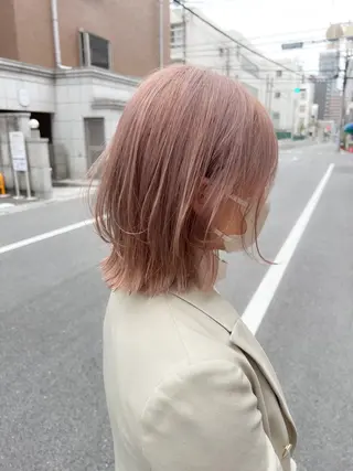 ショート カラー 谷町/Le'a /竹原しおなのヘアスタイル