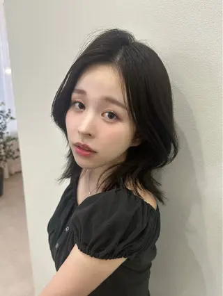 ミディアム 透明感×韓国ヘア /Reiのヘアスタイル