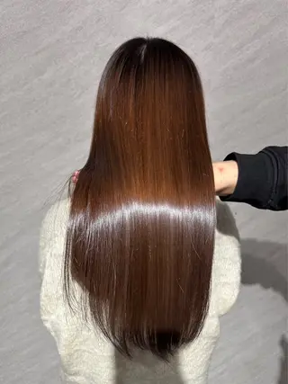 ロング 髪質改善×縮毛矯正 ×艶カラーNAOのヘアスタイル