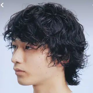 ミディアム パーマ ヘアアレンジ メンズ fifth 石川 凪のヘアスタイル