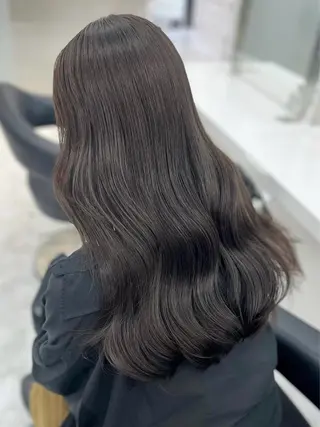 ロング カラー 髪質改善Ⅰ透明感 艶カラーⅠたつやのヘアスタイル