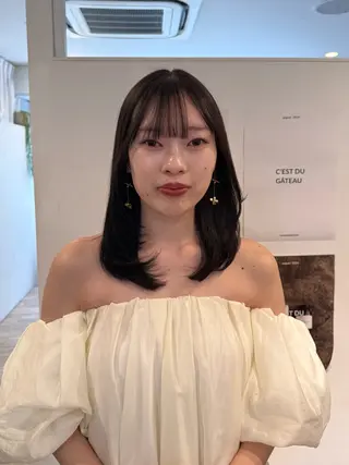 ミディアム yutaka/透明感 カラー/髪質改善🤎のヘアスタイル