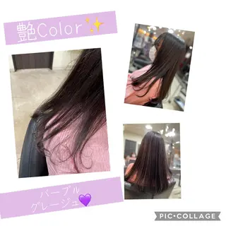 セミロング カラー 艶color💐 MASAYOのヘアスタイル