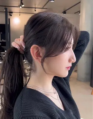 セミロング カラー 🌫️大人韓国ヘア 🌫️naoyaのヘアスタイル