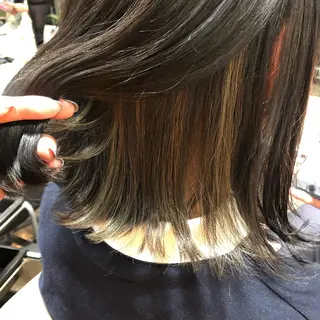 ミディアム カラー pep natsumiのヘアスタイル