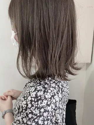 ミディアム カラー パーマ ヘアアレンジ レイヤーカット✂️ 横浜No1♡下鳥翔子のヘアスタイル