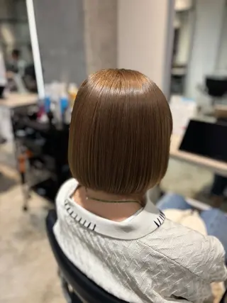 パーマ 艶髪酸性ストレート /髪質改善/寺田警二のヘアスタイル