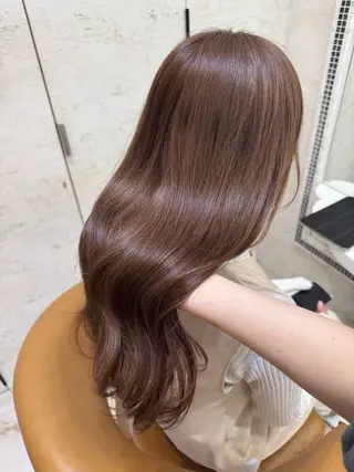 セミロング 寺田 鼓捺/艶髪 /透明感カラーのヘアスタイル